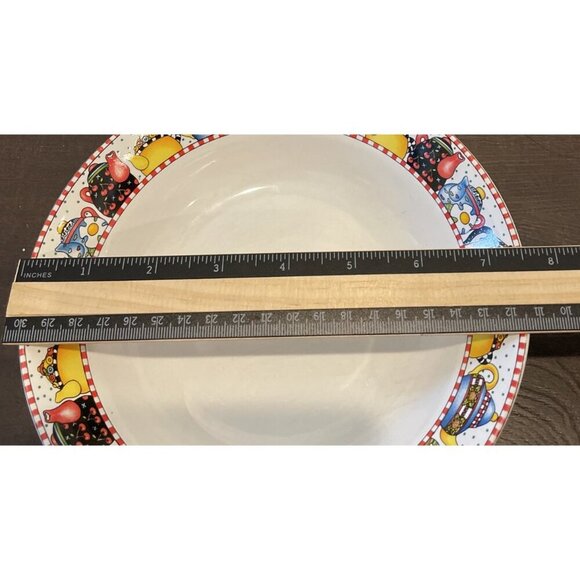 Mary Engelbreit 1994 Afternoon Tea Coupe Soup Bowls 7.5 Inch Sakura Set Of 4 - Picture 3 of 3